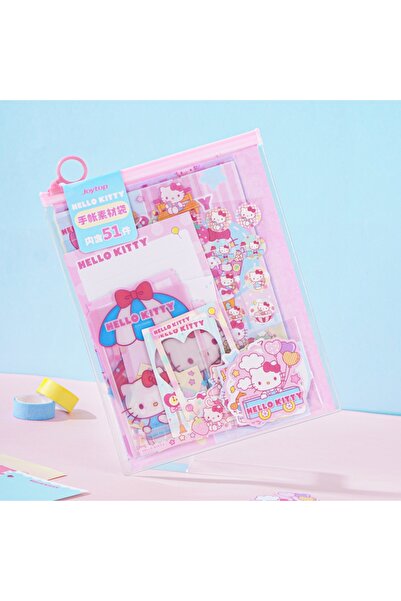 Choice Joytop 1 Set Genuine Sanrio Hello Kitty Scrapbook Supplies Bag 51PCS K...