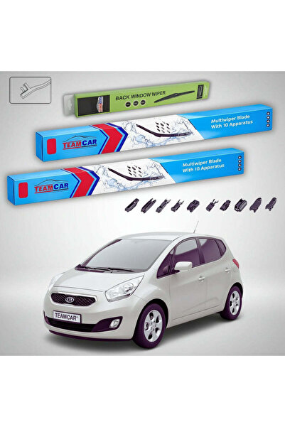 TEAMCAR Wipers Kia Venga YN Hatchback 2010-2019 | Front and Rear Set Flat Pre...