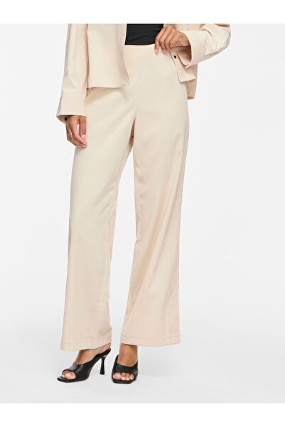 VILA High Waisted Trousers VICOURDIE Corduroy
