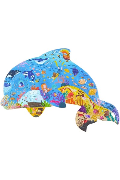Choice3 green 1 Box Ocean Animal Puzzles,Koala Hippo Fish Shaped Toy Puzzles,...