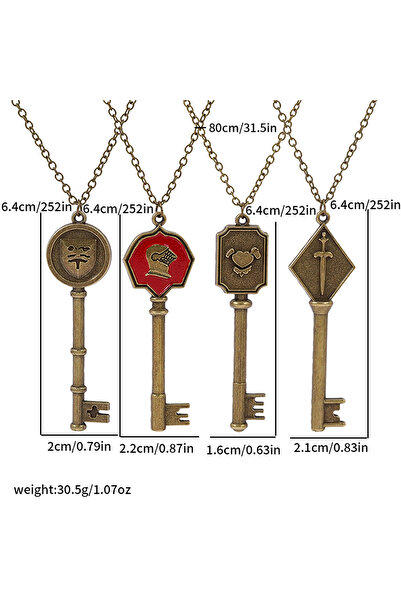 Choice XL3557 4pcs Resident Evil style pendant necklaces, vintage craft penda...