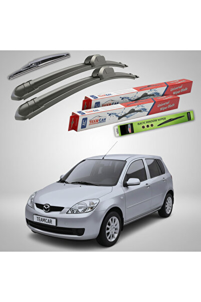 TEAMCAR Wipers Mazda 2 DY Facelift 2005-2007 | Front and Rear Set Flat – Team...
