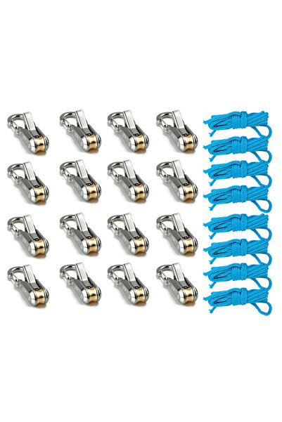 Choice 8 Ropes 16 Hooks Rope Tying Tool And Tensioner with Roller Tensioner, ...