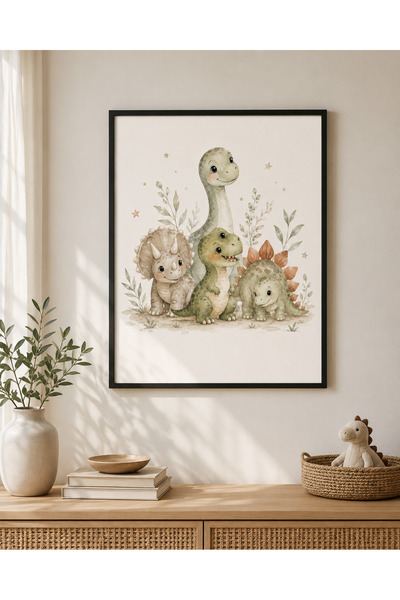 Miutic Print Studio Tablou Decorativ pentru Copii cu Dinozauri – Decor Cameră...