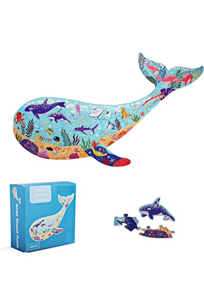 Choice PURPLE 1 Box Ocean Animal Puzzles,Koala Hippo Fish Shaped Toy Puzzles,...