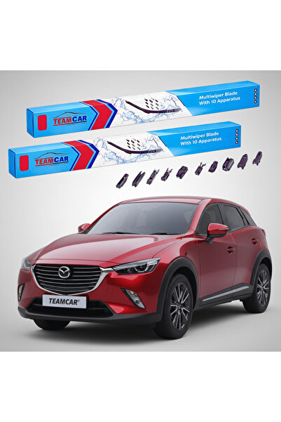 TEAMCAR Υαλοκαθαριστήρες Παρμπρίζ Mazda CX-3 DK 2015-2018 Εμπρόσθιο Σετ Επίπε...
