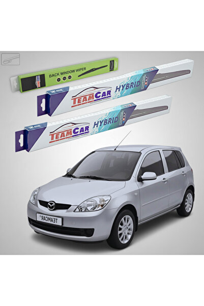 TEAMCAR Wipers Mazda 2 DY Facelift 2005-2007 | Front and Rear Set Hybrid – Te...