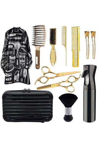 Ardette Set profesional de frizerie, 12 piese, cu accesorii complete pentru t...