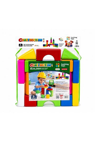 Viva Toys Πολύχρωμο σετ κατασκευαστή μπλοκ