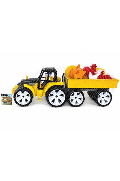 Viva Toys Set Tractor Ferma Negru Galben