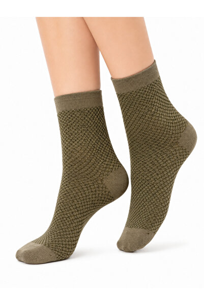 Mısırlı Women's Single Bamboo Socks Khaki