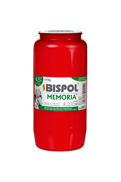 BISPOL Candela Rezerva Bispol, Rosie, WO7, cu Ulei, 16 Bucati