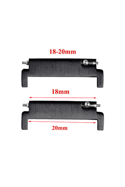 Choice22 Black-18mm-20mm 1 Pair Watch Strap Adapter Watch Accessories18mm To ...