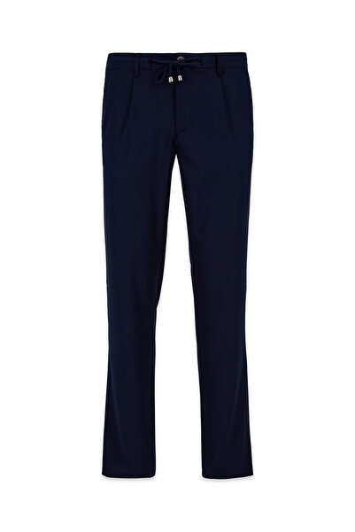 Kiğılı Regular Straight Fit Drawstring Pleated Side Pocket Lycra Jogger Pants