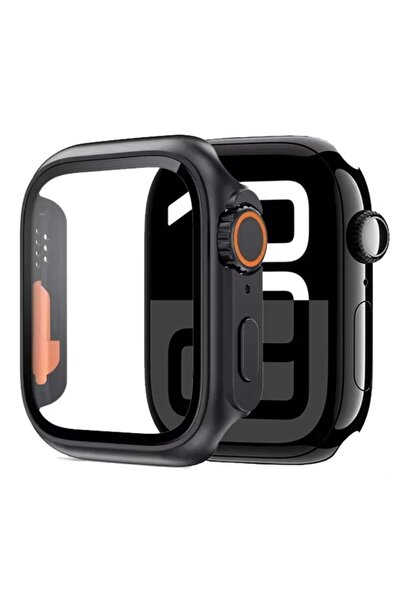 Choice9 Series 11-10 46MM Matte Black Glass+Case For Watch 11 10 46/42mm 9 8 ...