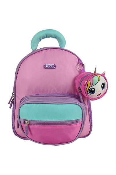 Roco Unicorn Kinder Backpack, Pink/Purple/Green
