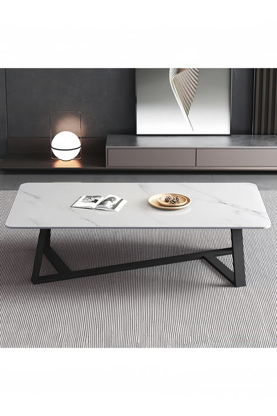 GGEROU Coffee Table Large Capacity Table Storage Simple Living Room Table Mod...