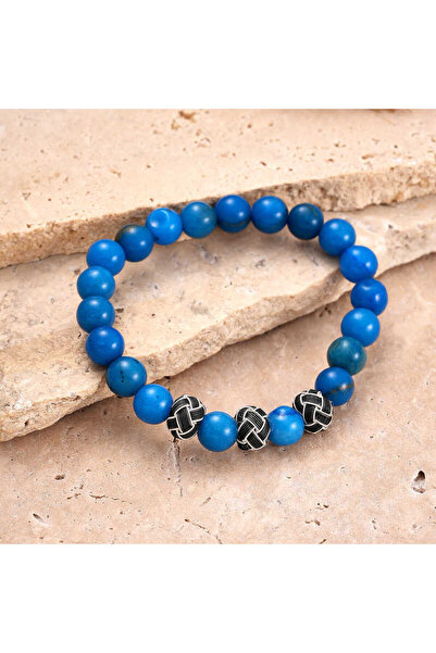 BlackCraft Lapis Lazuli and Kazaziye Natural Stone Bracelet ​