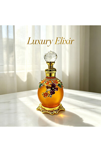 ARIANA 15ml Vintage Arabian Style Empty Perfume Oil Bottle, Refillable Glass ...