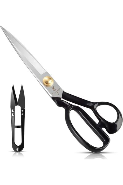 Homlynn مقص خياطة بمقاس 22.8 سم ومصنوع من الفولاذ المتين عالي الكربون ومناسب ...