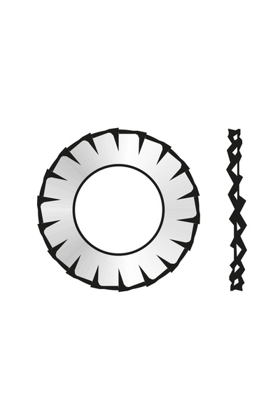 Rocast Set 1000 x Saiba Elastica Crestaturi Exterioare Forma A 6798 Otel Zinc...