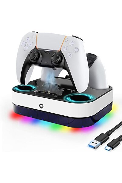GENERAL USB Technology Compatible Game Consoles Dual Charger Fast Charging Do...