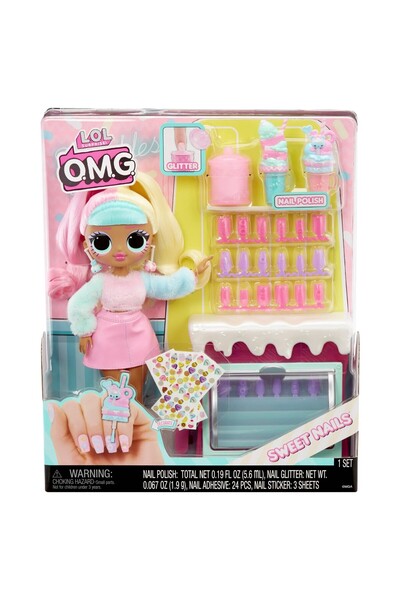 MGA L.O.L. ΕΚΠΛΗΞΗ! OMG SWEET NAILS CANDYLICIOUS SPRINKLES SHOP ΣΕΤ ΚΟΥΚΛΑ ΜΕ...