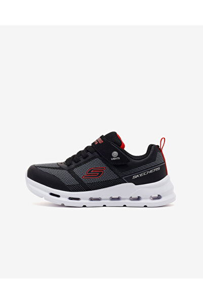 SKECHERS GLIDE-STEP LIGHTS Büyük Erkek Çocuk Siyah Işıklı Spor Ayakkabı 40024...