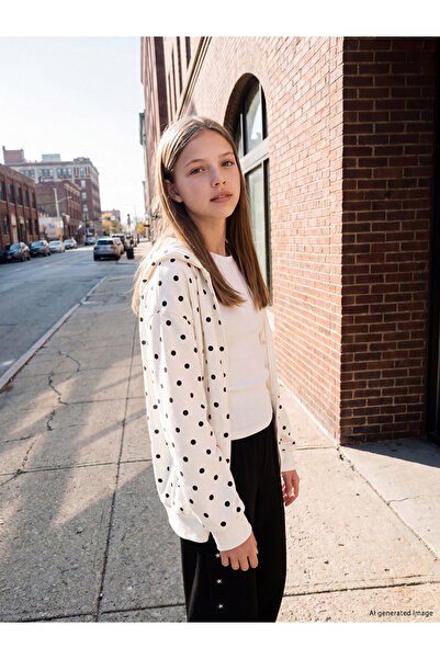 LC Waikiki I Polka Dot Girls' Zipper Sweatshirt from Freezen Store