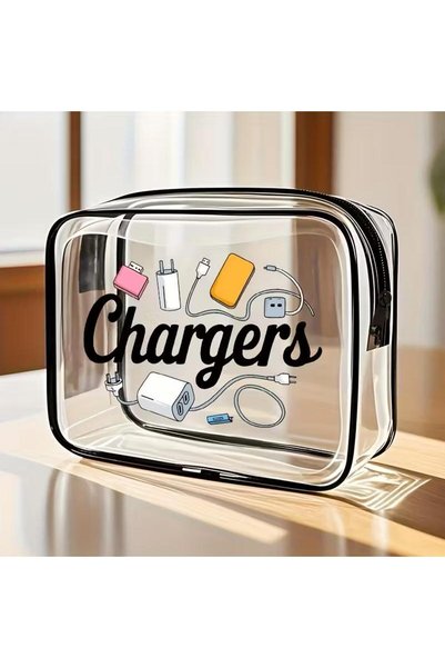 Choice3 Design 1 1pc Clear Makeup Bag Large Capacity PVC Travel Toiletry Pouc...