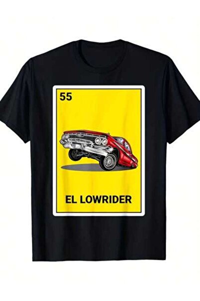 NOURAM Men's Chicano Graphic T-Shirt Heavyweight 180gsm Cotton Tee With Vinta...