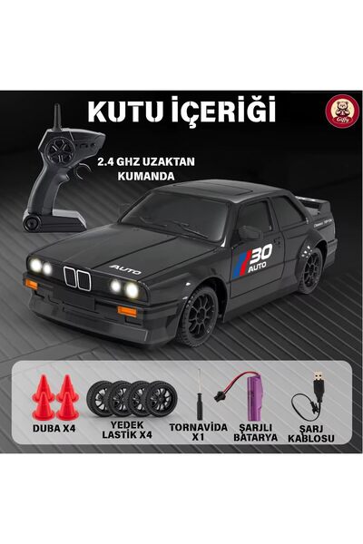 Genel Markalar Oyuncak Retro Drift Araba 4x4 Uzaktan Kumandalı Araba 2.4GHz Ş...