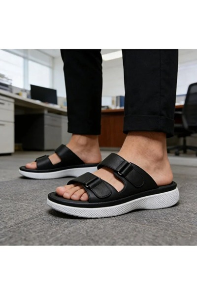 Chyfly Unique Italian Designed Men Thick Sole Casual Sandals Comfortable Non-...