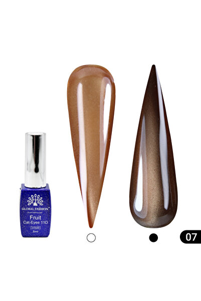 global fashion Semi-permanent cat eye nail polish Fruit 11D 8ml, 07