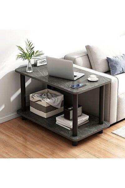 GGEROU Coffee Table,Tea Table,End Table 60x30x53cm,Wood Sofa Table,Modern Min...