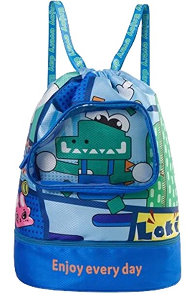 GENERAL Villaluna Children's Dry and Wet Swimming Backpack, Waterproof Drawst...