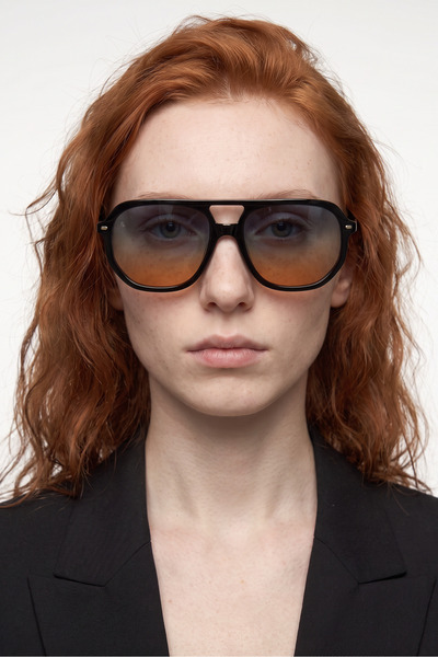 Bilge Karga Elvis Black Blue Orange Sunglasses