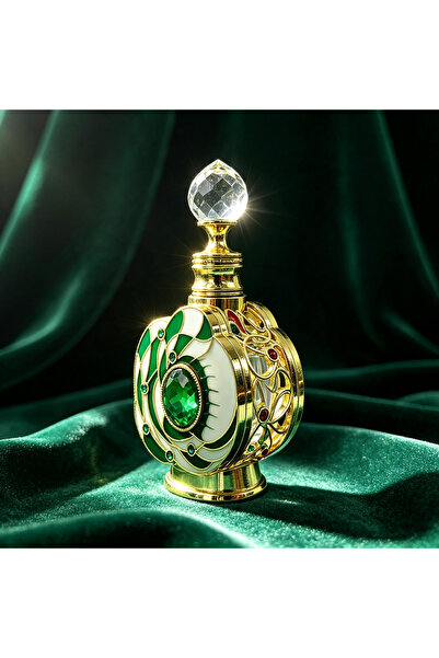 ARIANA 12ml Luxury Attar Oil Bottle, Vintage Arabian Style Glass Perfume Disp...