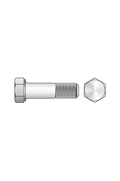 Rocast Set 200 x Surub Partial Filetat Cap Hexagonal 931 Otel Gr.8.8 Zincat-M...