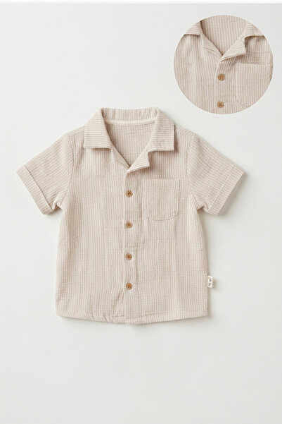 Tiffany Baby Lycra Theme Muslin Short Sleeve Baby Shirt 26093