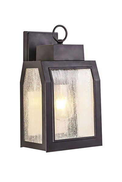 Generic مصباح حائط خارجي E27 B0088 -M بني + زجاج
