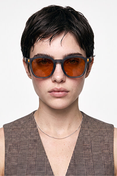 Bilge Karga Ravendor Matt Grey Orange Sunglasses