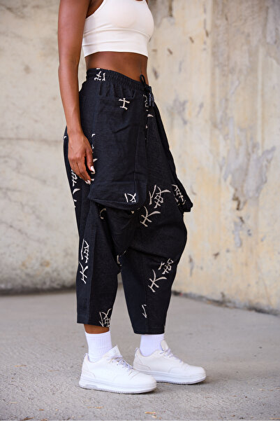 Superbluemexico Women's Balloon Loose Shalwar Trousers