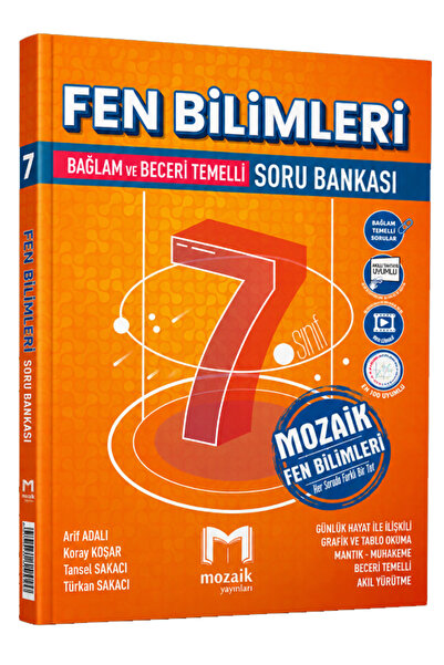 Mozaik Yayınları 7. Sınıf Fen Bilimleri Soru Bankası 2027