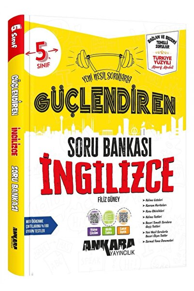 Ankara Yayıncılık 5.Sınıf Güçlendiren İngilizce Soru Bankası
