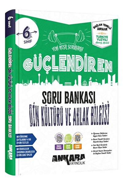 Ankara Yayıncılık 6. Sınıf Din Kültürü Ve Ahlak Bilgisi Güçlendiren Soru Bankası