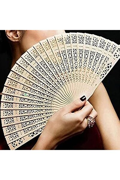GENERAL Haba Women's Folding Bamboo Hand Fan Wedding Souvenirs Baby Shower Gifts