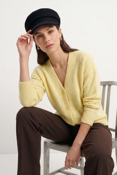 Rays Cardigan tricotat cu nasturi 20255 Galben