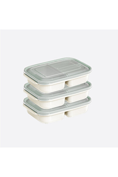 Virela Home Set of 3 Food Storage Containers with 3 Compartments for Children...