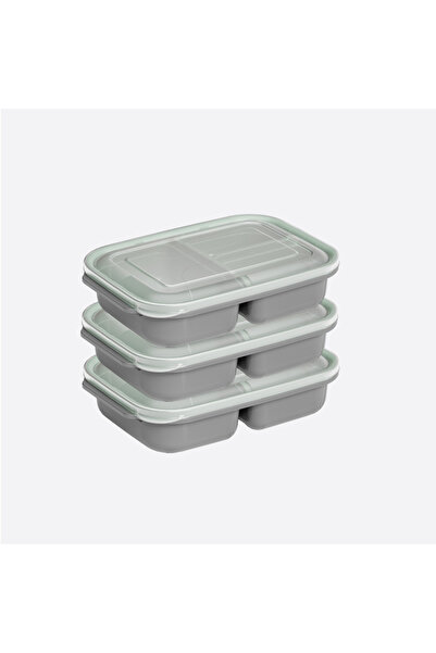 Virela Home Set of 3 Food Storage Containers with 3 Compartments for Children...